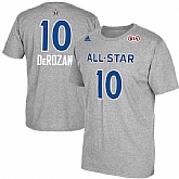 Men's DeMar DeRozan Gray 2017 All-Star Game Name & Number T-Shirt,baseball caps,new era cap wholesale,wholesale hats